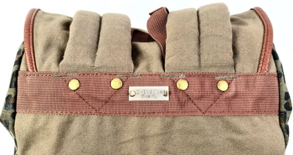 Mochila de tela estampado leopardo