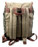 Mochila de tela estampado leopardo