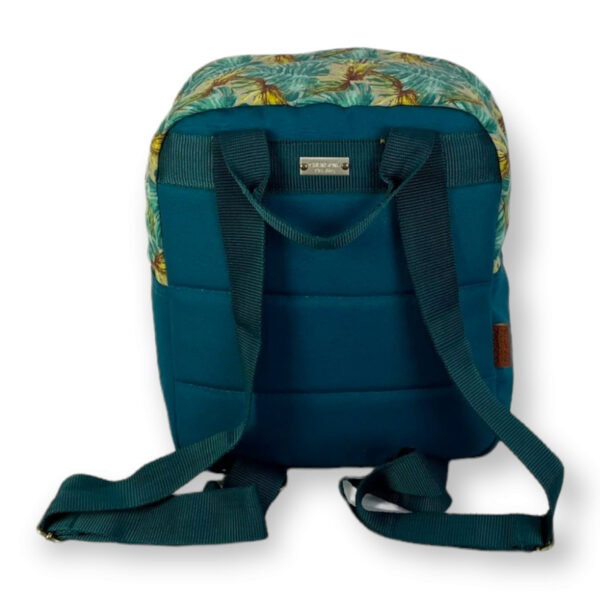 Mochila cuadrada de flores