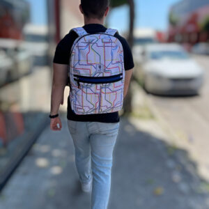 Mochila escolar líneas de metro