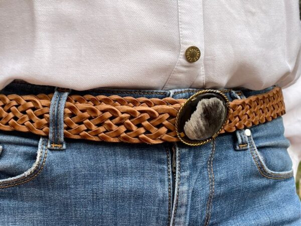 Cinturón artesanal de piel PEQ