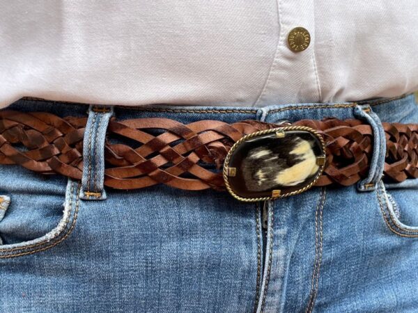 Cinturón artesanal de piel PEQ