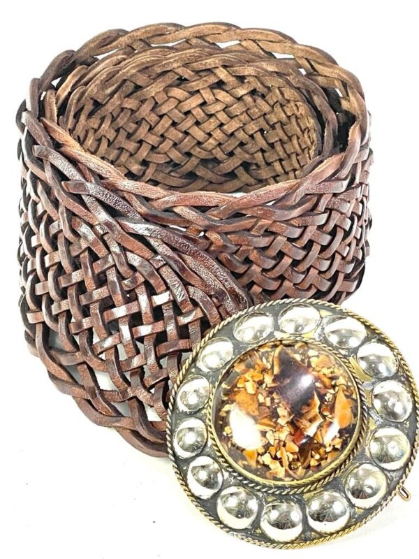 Cinturón de piel artesanal GRANDE