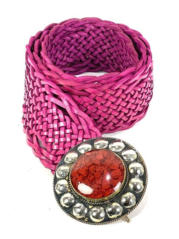 Cinturón de piel artesanal GRANDE