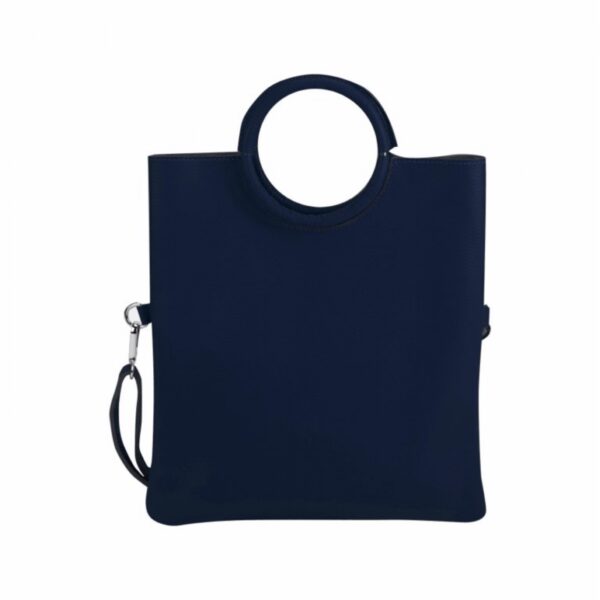 Bolso piel con asas redondas