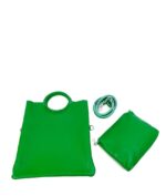 Bolso piel con asas redondas