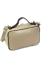 Bandolera piel con bolsillos frontales