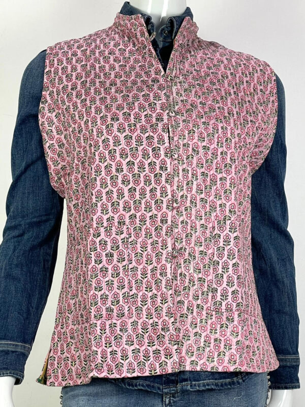 Chaleco bohemio étnico reversible