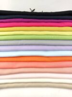 Bufanda lisa 180 cms. con flecos