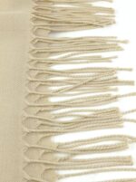 Bufanda lisa 180 cms. con flecos