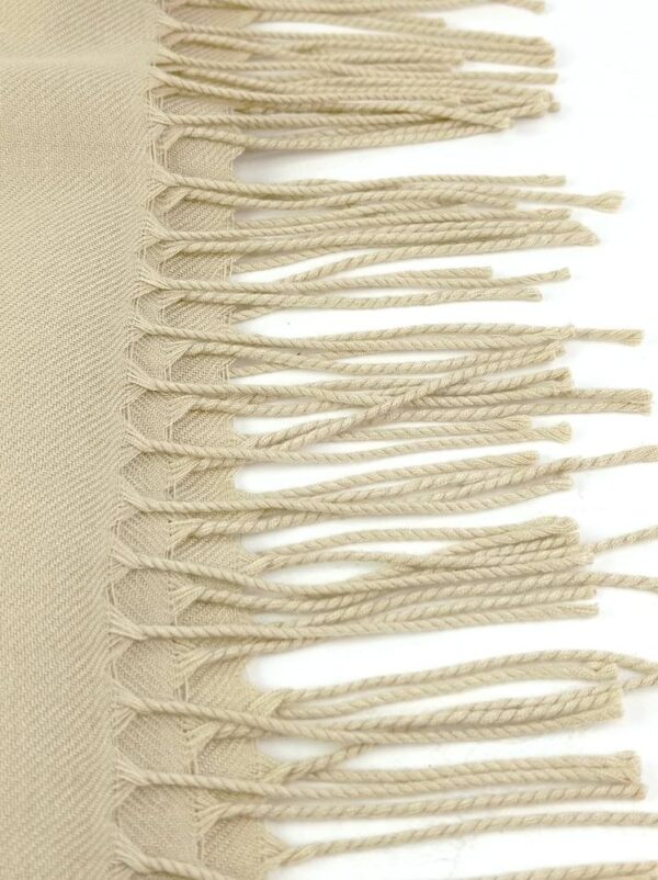 Bufanda lisa 180 cms. con flecos