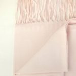 Bufanda lisa 180 cms. con flecos