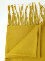 Bufanda lisa 180 cms. con flecos