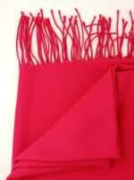 Bufanda lisa 180 cms. con flecos