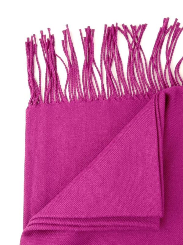 Bufanda lisa 180 cms. con flecos