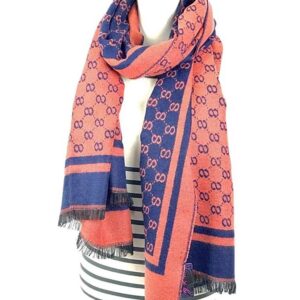 Bufanda con estampado de cuadros