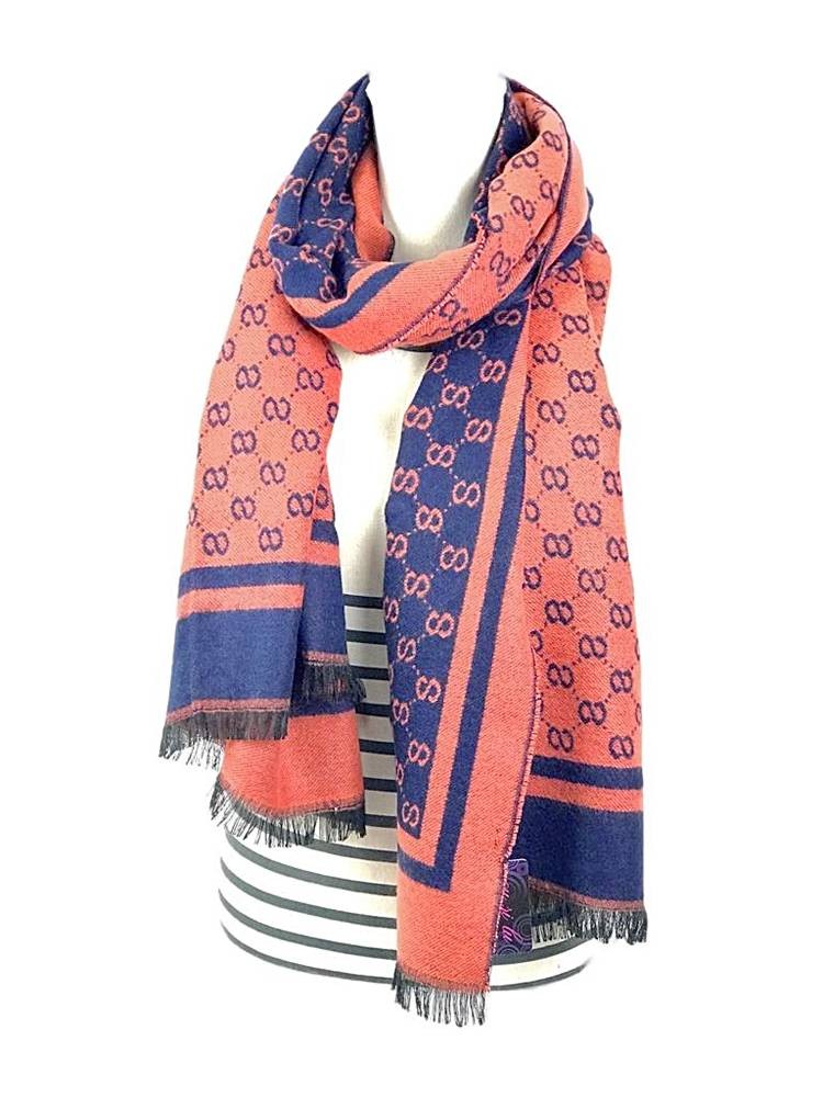 Bufanda con estampado de cuadros