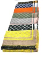 Bufanda con estampado de cuadros