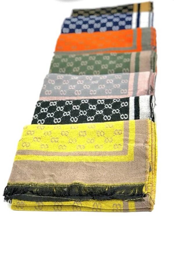 Bufanda con estampado de cuadros