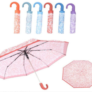 Paraguas cortos estampado flores