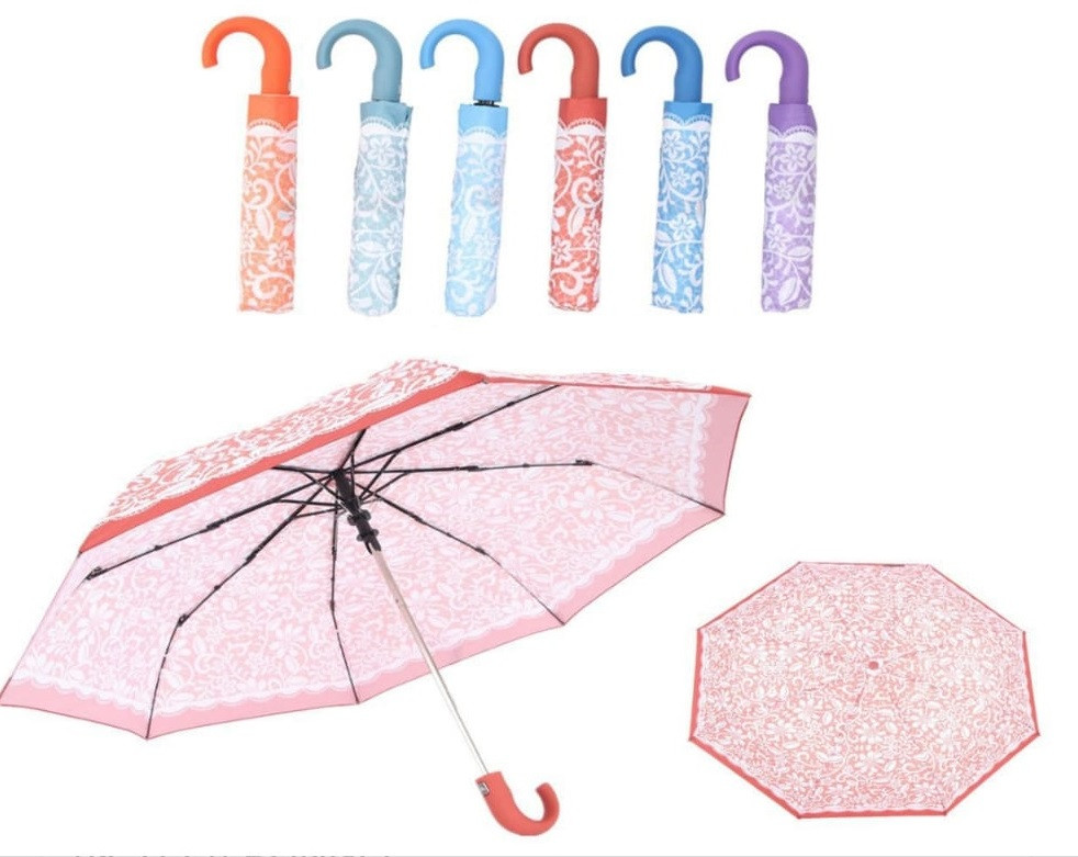 Paraguas cortos estampado flores Paraguas cortos estampado flores