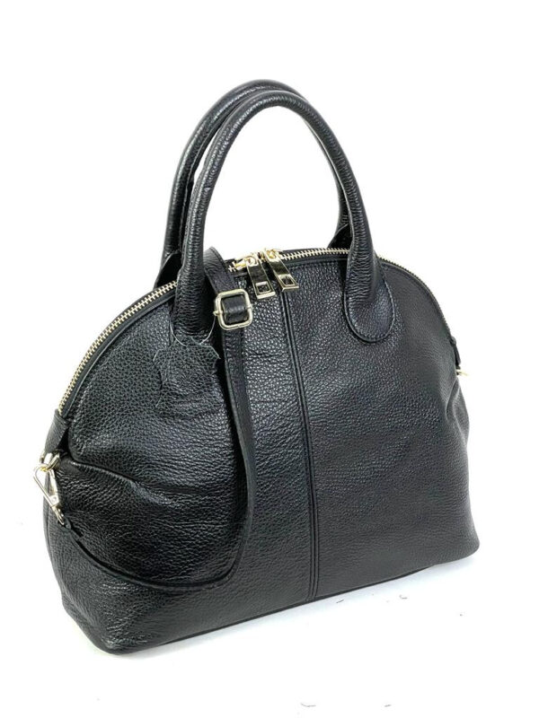 Bolso de piel italiana semiluna