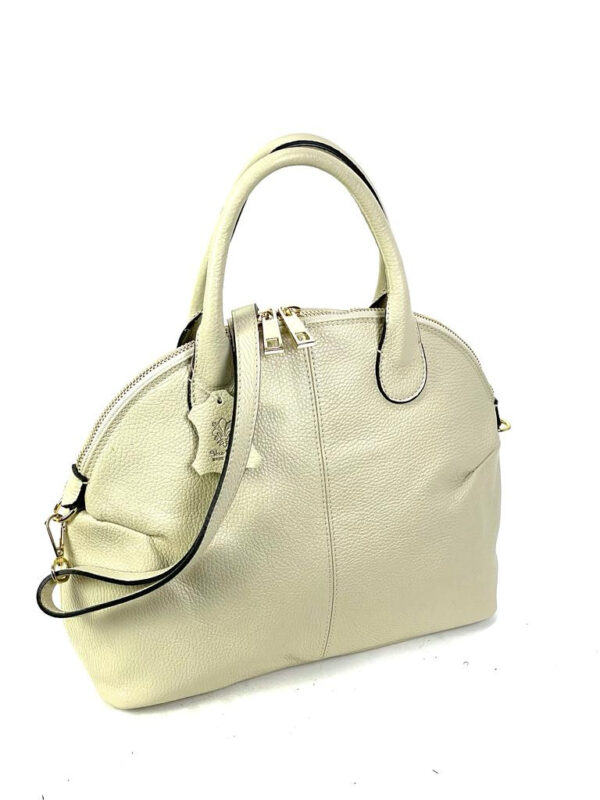Bolso de piel italiana semiluna