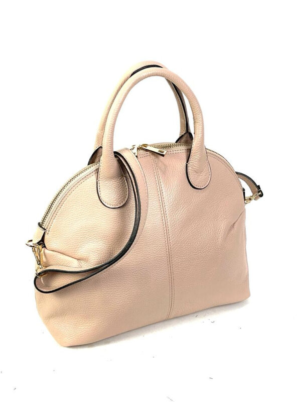 Bolso de piel italiana semiluna