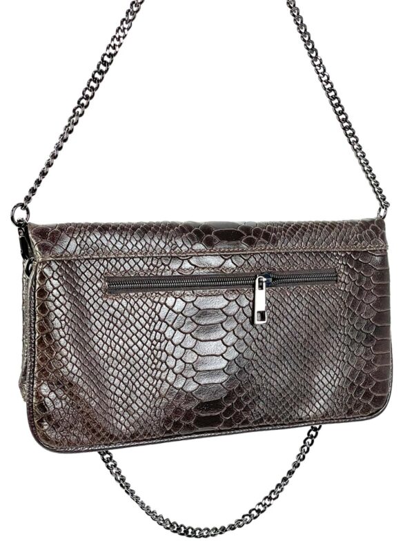 Bolso Sobre de piel serpiente