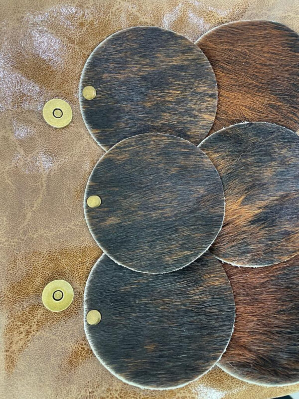 Bolso búho de piel con pelo