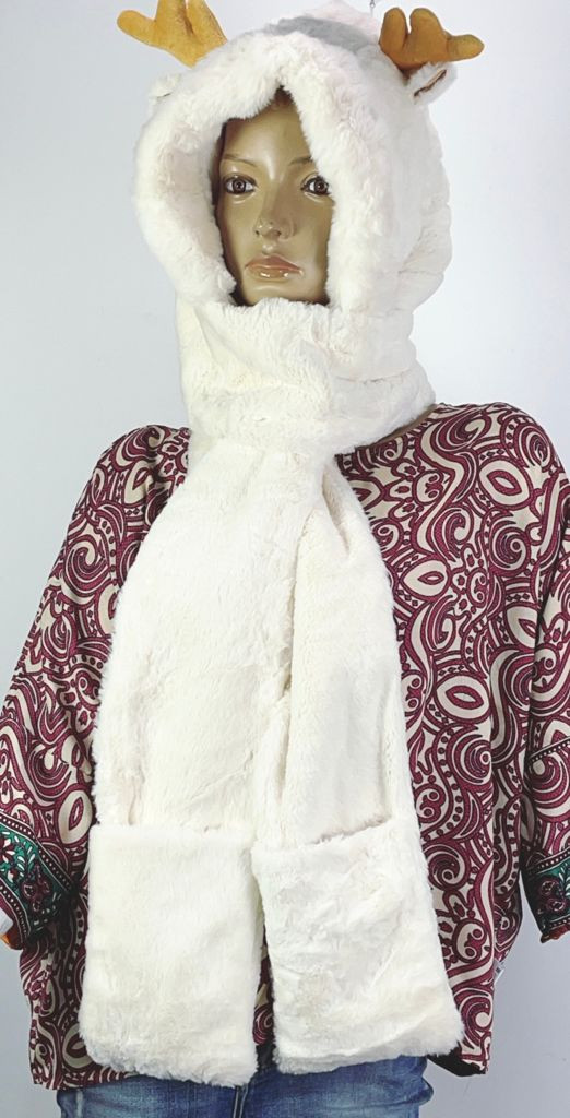 Gorro bufanda con bolsillos Gorro bufanda con bolsillos