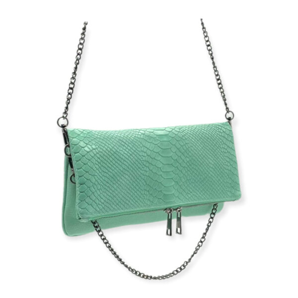 Bolso Sobre de piel serpiente