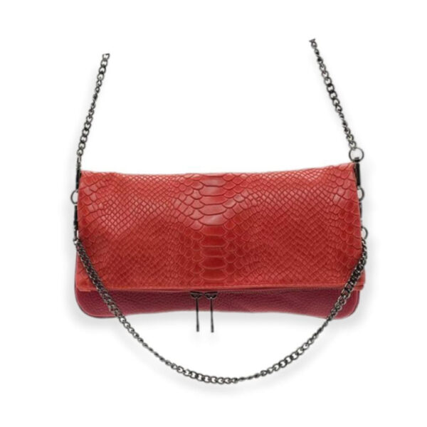 Bolso Sobre de piel serpiente