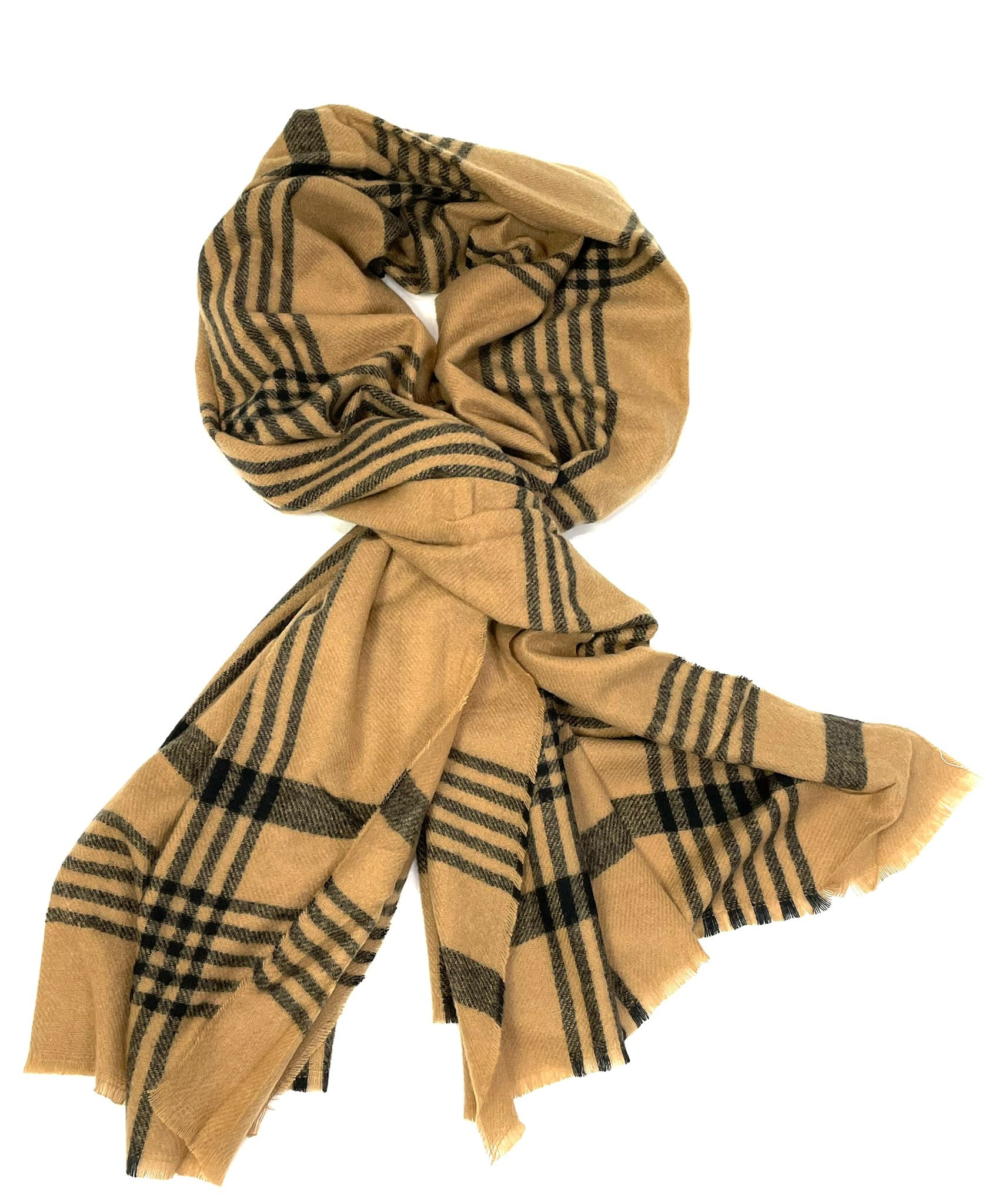 Bufanda con estampado a rayas