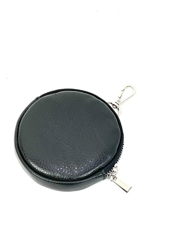 Monedero de piel con enganche