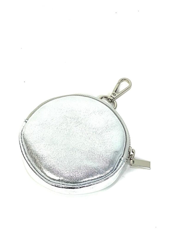 Monedero de piel con enganche