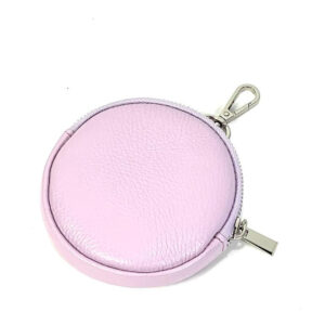 Monedero de piel con enganche