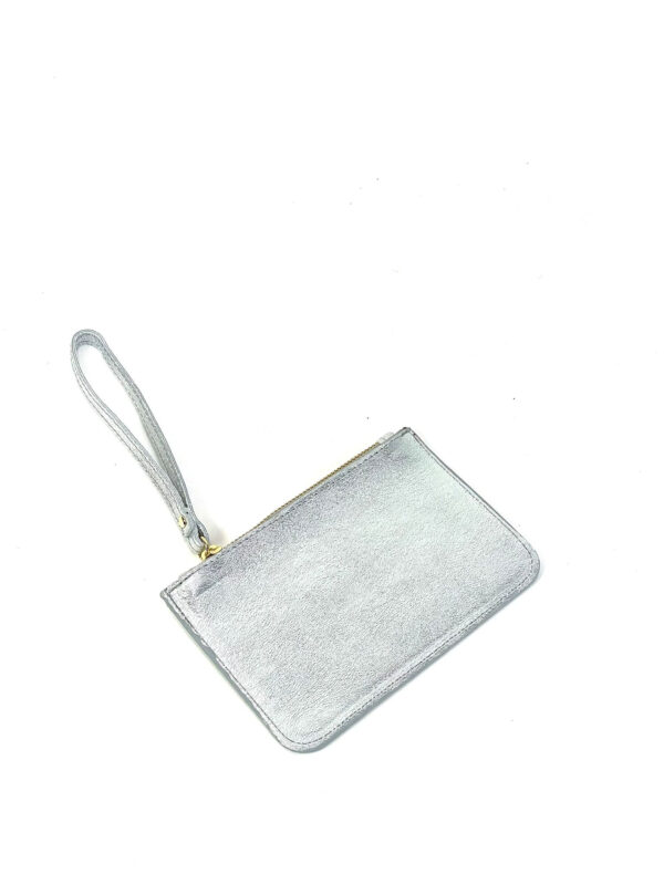 Cartera de mano de piel para pasaporte