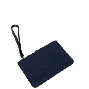 Cartera de mano de piel para pasaporte