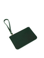 Cartera de mano de piel para pasaporte