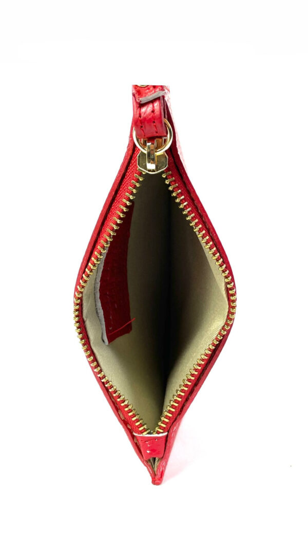 Cartera de mano de piel para pasaporte