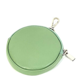 Monedero de piel con enganche