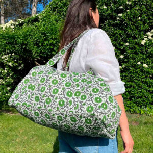 Bolso de viaje acolchado algodón