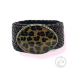 Cinturón de piel artesanal Animal Print