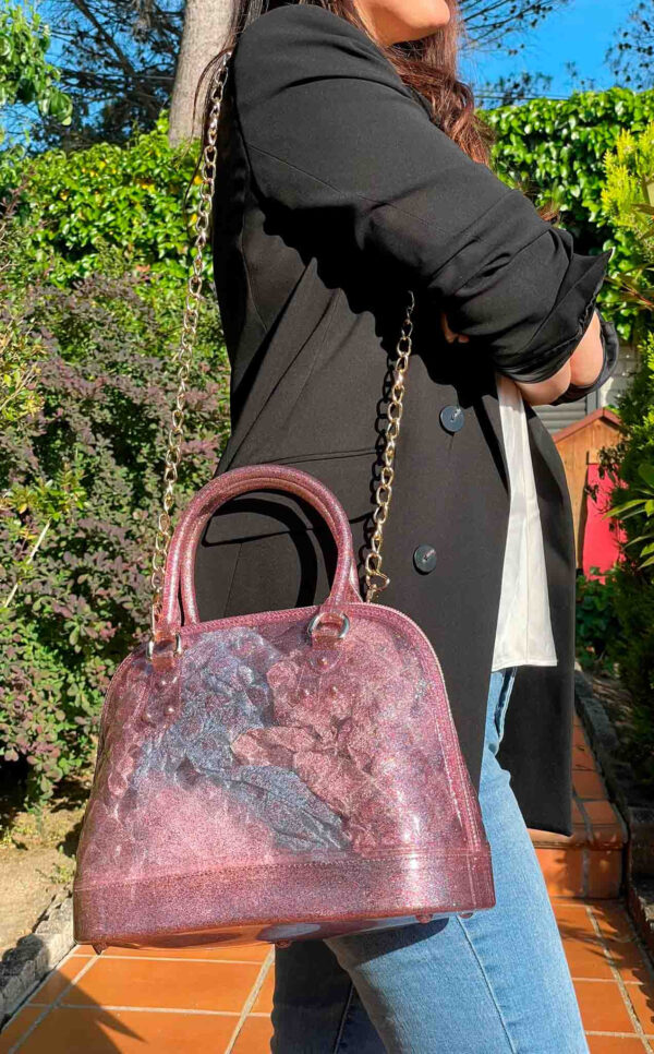 Bolso grande de silicona con asas