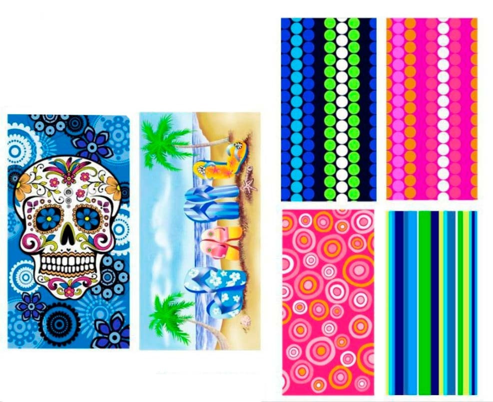 Toallas de playa con vivos colores