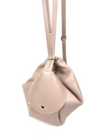 Bolso Mochila de piel con doble cierre