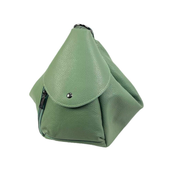 Bolso Mochila de piel con doble cierre