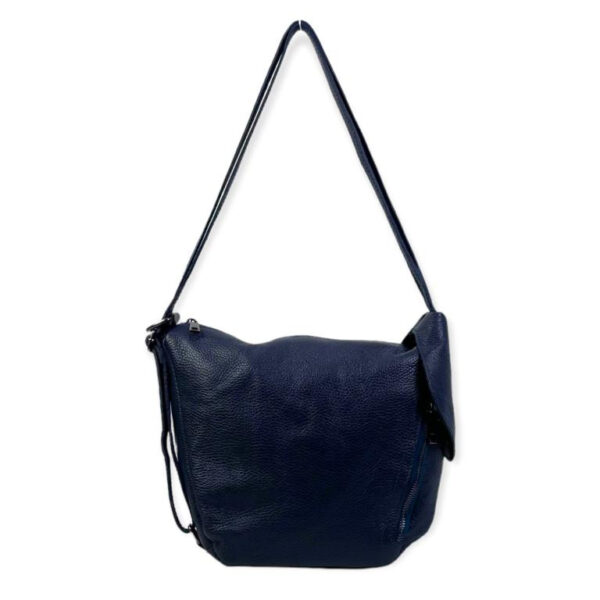 Bolso Mochila de piel con doble cierre