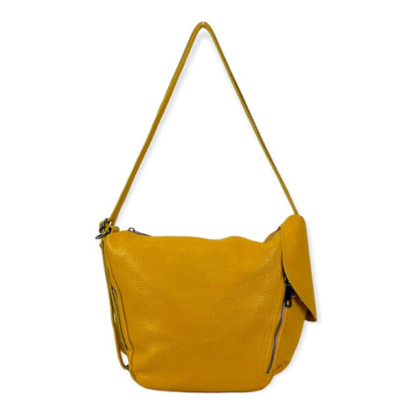 Bolso Mochila de piel con doble cierre